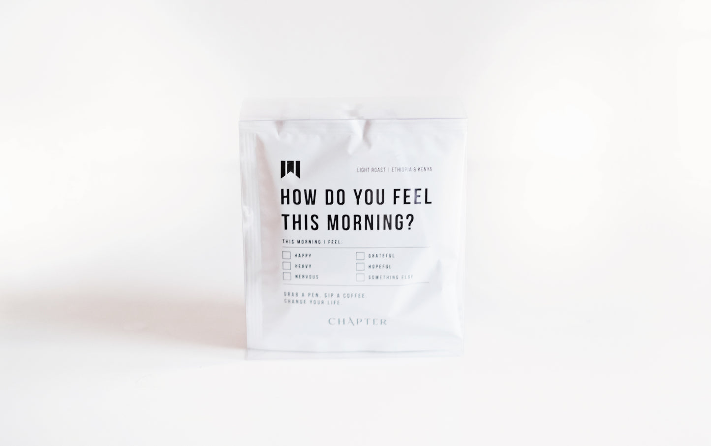 「MORNING RITUAL」早起きしたくなるジャーナルセット (DAILY JOURNAL + PEN + COFFEE 5枚入り) 税込【送料無料!】