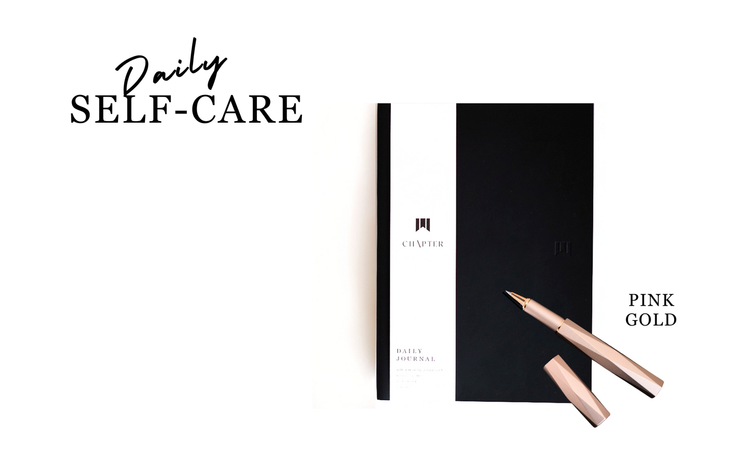 「SELF-CAREセット」書いて心を癒すジャーナルセット (DAILY JOURNAL + PEN) 税込