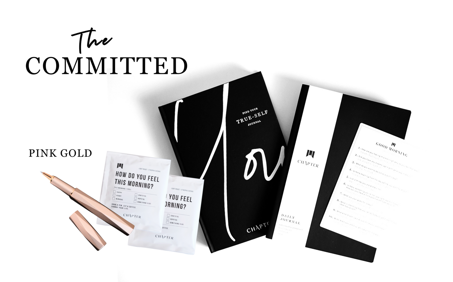 「COMMITTED セット」本気で取り組む自分探し (TRUE SELF + DAILY + PEN ) ✨コーヒープレゼント付き✨税込【送料無料!】