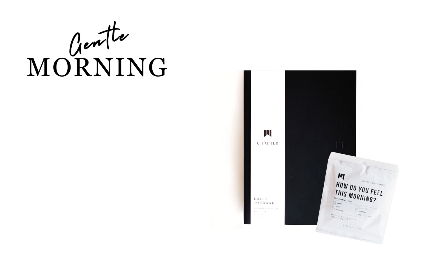 「GENTLE MORNINGセット」優しく目覚めるジャーナルセット (DAILY JOURNAL + COFFEE 5枚入り) 税込