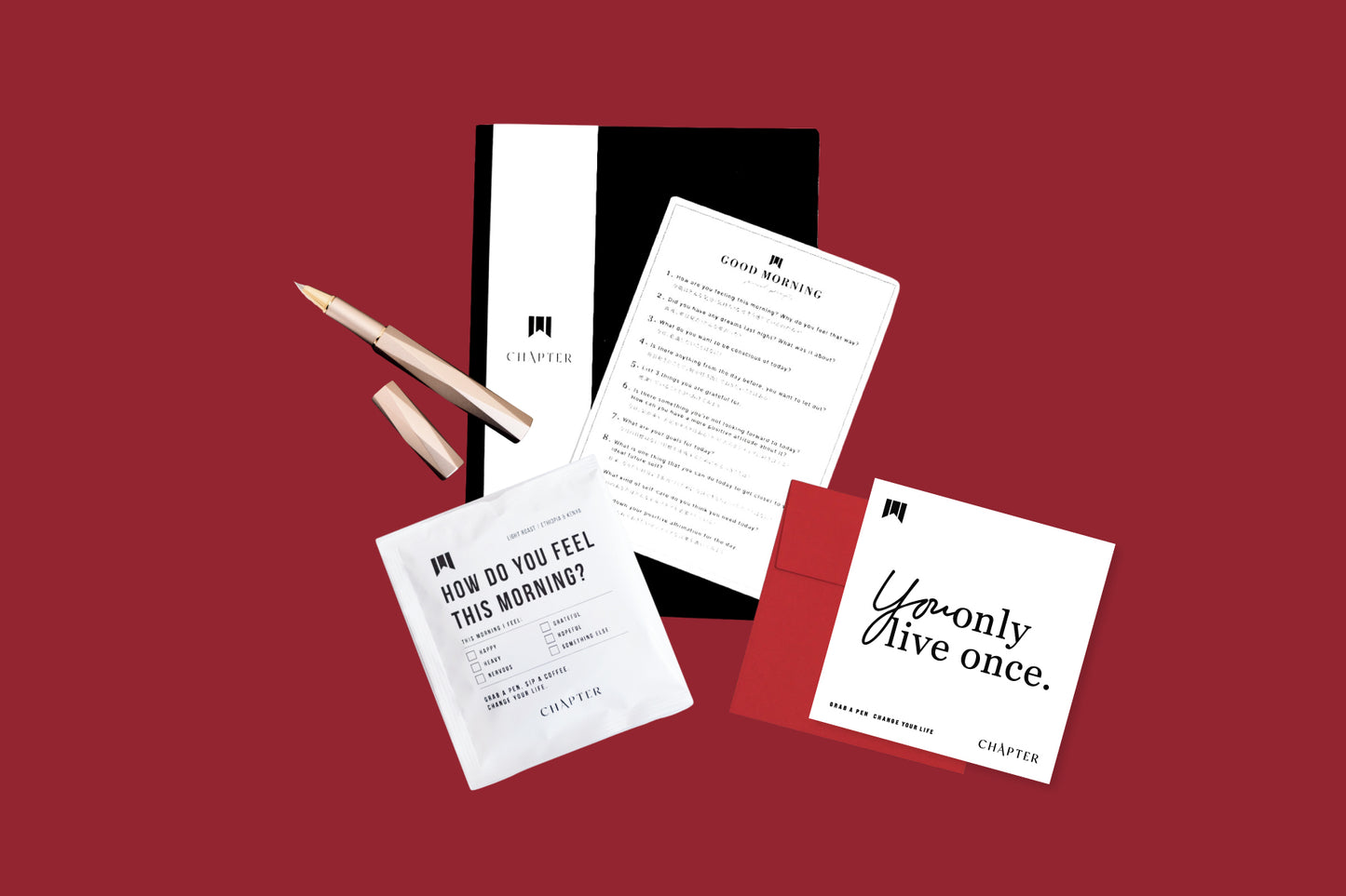 【NEW YOU】「SELF-CAREセット」書いて心を癒すジャーナルセット (DAILY JOURNAL + PEN) ✨ 税込